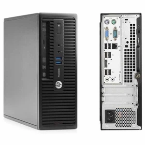 HP Desktop Computer PC 8GB RAM 500GB HDD Windows 10 SFF DVD/RW Wi-Fi - Picture 1 of 5