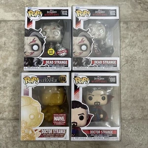 Funko Pop 4 Stück Doctor Strange 1032, 1032 Glows In The Dark, 173 & 1000 - Bild 1 von 8