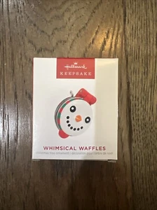 WHIMSICAL WAFFLES`2023`MINIATURE-LIFT LID WAFFLE IS INSIDE,Hallmark Ornament-NOS - Picture 1 of 2