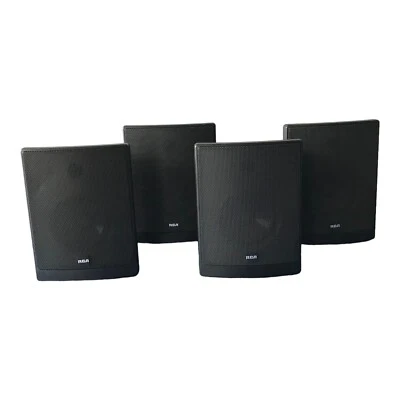 4 Altavoces estéreo de teatro con sonido envolvente RCA 70 W Altavoces de estantería para el hogar Foto 1 de 4