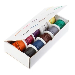 16 AWG Gauge TXL Automotive Stranded Hook Up Wire 10-Color Kit, 100 ft Each, 60V - Picture 1 of 1