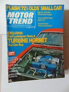 MOTOR TREND Magazine November 1971 Hornet Test - Picture 1 of 1