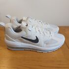 Nike Air Max Genome Trainers White Black Uk Size 10 Shoes Sneakers Used 