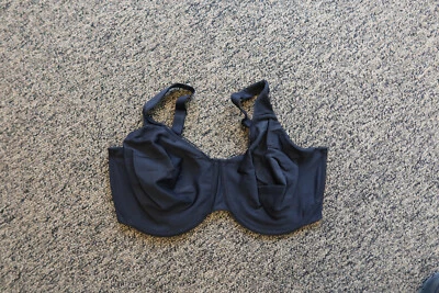 New Wacoal High Standards Underwire Bra - Size 38H - Black - Wacoal # 855352 - Image 1 of 4