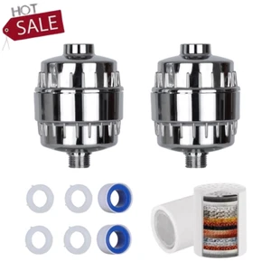 2 Pack 20-Stage Shower Filter for Hard Water Softener Remove Chlorine & Flouride - Picture 1 of 13
