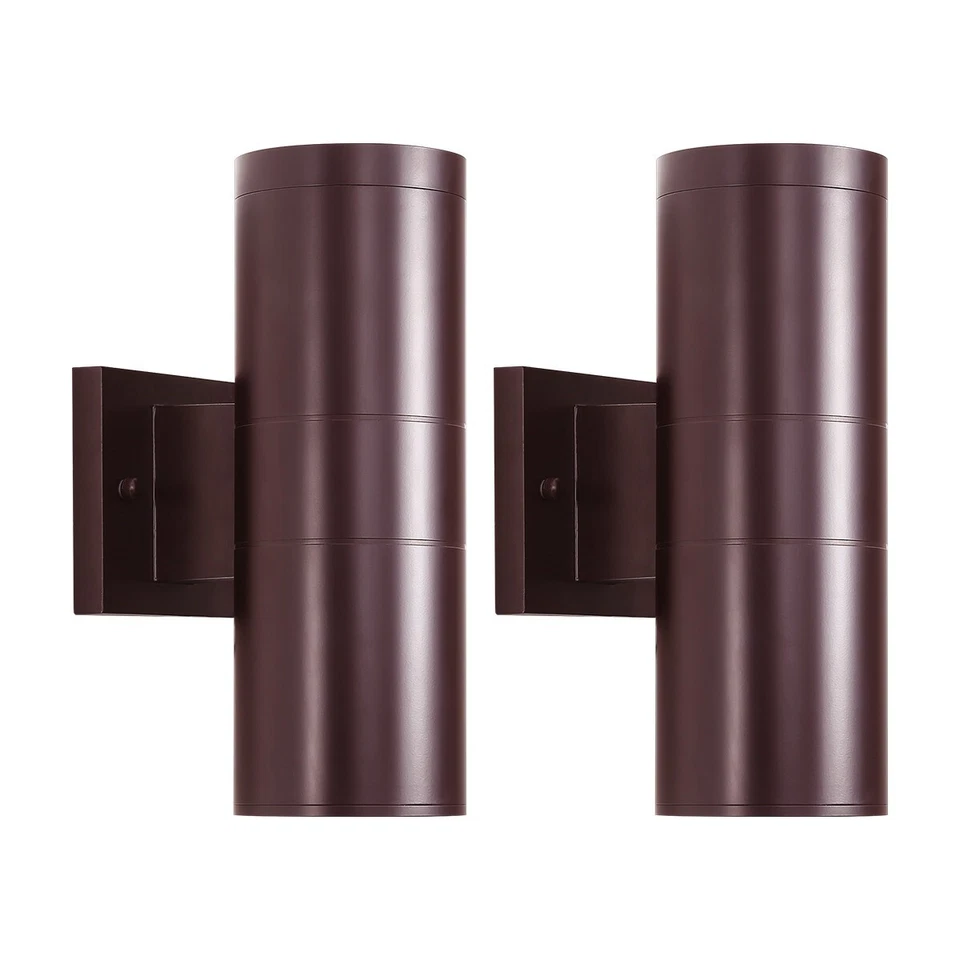 MIRREA Modern Outdoor Porch Light Patio Light in 2 Lights with Oil Rubbed Bronze 2 Pack