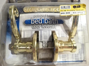 Juego de palancas de puerta True Value TruGuard cama baño - Imagen 1 de 4