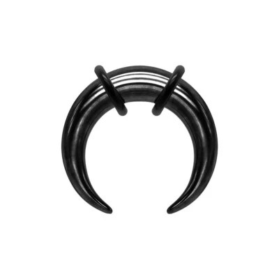 Surgical Steel Crescent Tapers Bull Stretchers Expander Horseshoes Septum Ring - Image 1 of 4