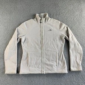 The North Face Jacket Womens Medium Ivory Fleece Full Zip Outdoor Softshell - Picture 1 of 20