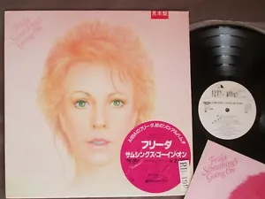 Promo FRIDA Something's Going On ABBA JAPAN LP STICKER OBI DSP-5116 Phil Collins - Picture 1 of 9