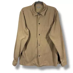 Camicia Margaret Howell marrone con bottoni testurizzati - Foto 1 di 14