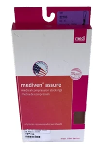 Mediven Assure Calf High, Closed Toe, (Size: L) 30-40mmHg Beige UNISEX NOB NEW! - Picture 1 of 9