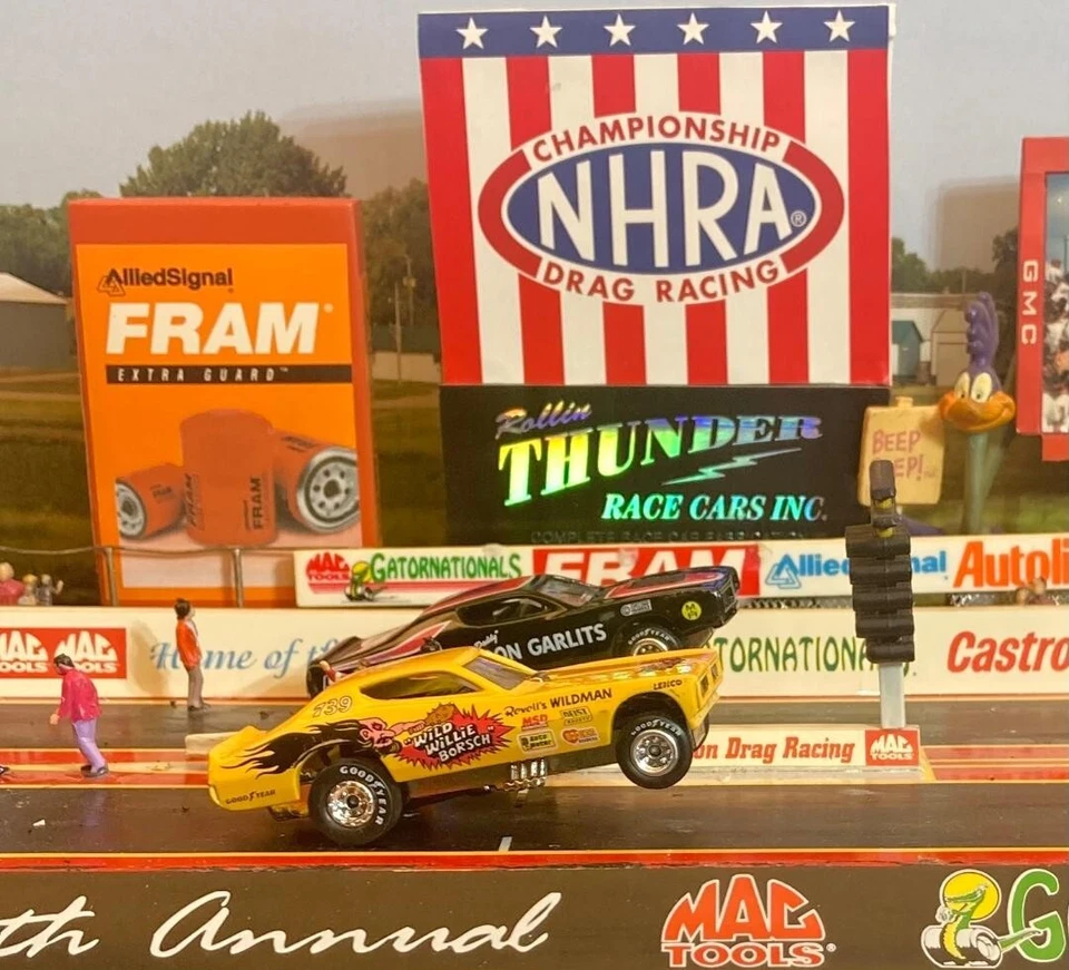 MOPAR WILD WILLIE BORSCH 1971 DODGE CHARGER FUNNY CAR NHRA DRAG STRIP LEGEND  - Image 1 of 4