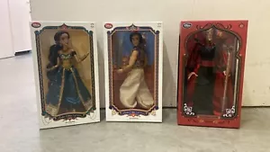 Juego de muñecas Aladdin 16" LE de edición limitada de Disney jazmín Jafar Abu Apu - Imagen 1 de 8