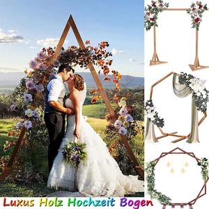 Arco de boda de madera arco de uva fondo decoración de boda arco de flores decoración - Imagen 1 de 39