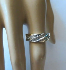 14K Diamond Band Ring Yellow Gold SZ 9.75 Band 4.28g Unisex Wedding Anniversary - Picture 1 of 8
