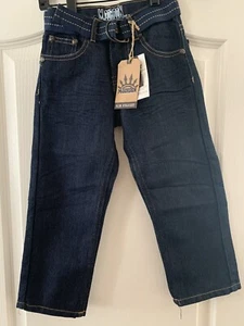 M.Gordon Slim Straight Leg Jeans w/Belt~New w/Tags~ Child Youth Size 5~adj waist - Picture 1 of 10