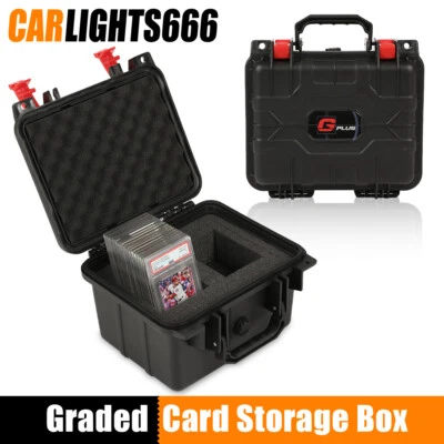 50CT Graded Card Storage Box Travel Waterproof Case Slab Holder & Protector New - Image 1 of 4
