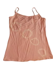 LADIES FIT TIE DYE SUMMER VEST TOP CAMISOLE DUSTY PINK MIX SIZE 12 BOHO R8-12 - Picture 1 of 2