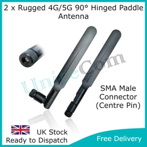 2 x 4G/5G LTE SMA Antenna Aerial Huawei O2 EE Vodafone Three TP-Link ZTE Router - Picture 1 of 4