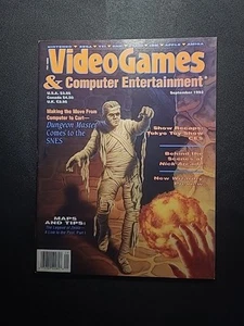 Video Games & Computer Entertainment Magazine - Sept 1992 Excellent Condition - Picture 1 of 16