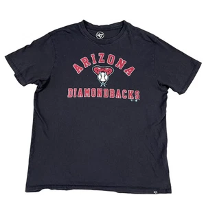 T-shirt nera uomo Arizona Diamondbacks '47 marca 100% cotone taglia media - Foto 1 di 3