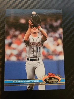 1991 Topps Stadium Club - Edgar Martinez #47 Seattle Mariners  - Image 1 of 2