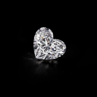 Loose 2.00 Carat Heart Cut Natural D Color Lab Grown CVD Diamond VVS1 Certified - Image 1 of 4