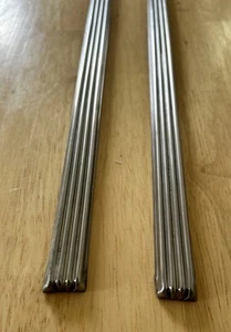1940 Ford Fordor Deluxe 4 Door Sedan Rear Door Stainless Trim Set (2 Pieces) - Picture 1 of 14