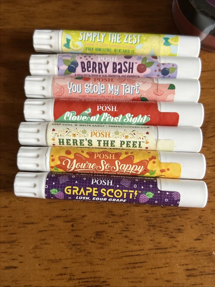 Juego de 7 bálsamos labiales Perfectly Posh Foto 1 de 1