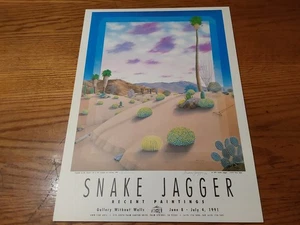 Snake Jagger 1991 Signed Gazebo in the Desert Fine Art Print 18x24 - Picture 1 of 11