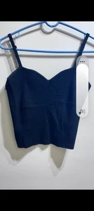 Schwarzes Wild Fable Cropped Tanktop verstellbare Träger Gr. M - Bild 1 von 5