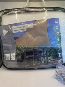 Ambiance Shade Sail Cloth 12 foot By 12 foot white - Picture 1 of 6