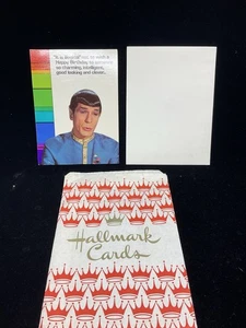 Biglietto Auguri Buon Compleanno Star Trek 1976 Casa Casuale Mr Spock/W Busta - Foto 1 di 5