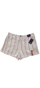 Gap Linen Rayon Pull On Elastic Waist Multicolor Striped Shorts Women's Size XL - Picture 1 of 6