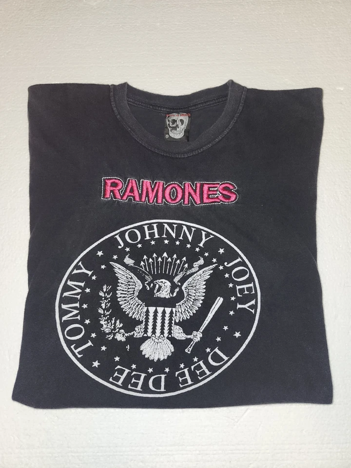 Ramones Y2k Logo Bordado Talla Grande, Etiqueta Rock & Death Vintage Foto 1 de 4