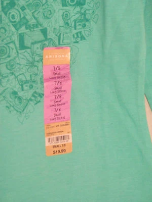 Arizona Jean Co, Cockatoo Green Heart/Camera Top, New with Tags - Image 1 of 2