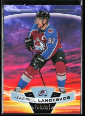 2019-20 O-Pee-Chee Platinum sunset Gabriel Landeskog #97 H3R2K - Image 1 of 2