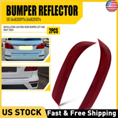 For Mercedes-Benz Gl350 Gl450 Gl550 2010 Pair Rear Bumper Reflector Brake Light - Image 1 of 4