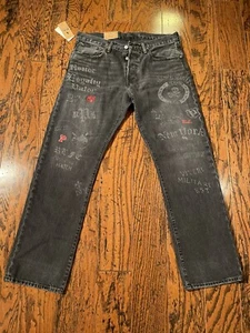 Polo Ralph Lauren Men’s Size 33x32 Multi Graphic Embroidered Classic Fit Jeans - Picture 1 of 12