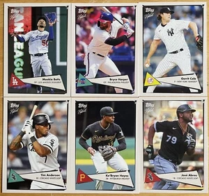 2023 Topps X Naturel Base Card Lot Of 6 - Bryce Harper, Mookie, Hayes, Cole etc. - Bild 1 von 2