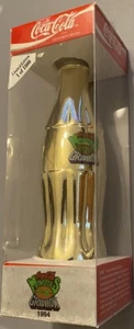 NIP 1994 NFL Monsters Of The Gridiron Limited Edition Gold Coca-Cola Flasche RAR - Bild 1 von 4