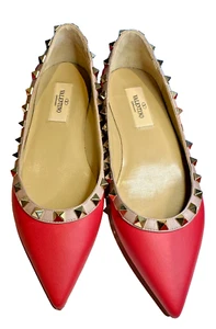Valentino Garavani Rockstud leather ballet flats EU 35.5 UK 2.5 - Picture 1 of 7