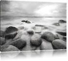 Romantic Sea Coal Drawing Effect Canvas Picture Wall Decoration Art Print
