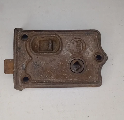 Antique Cast Iron RHC Surface Mounted Night Lock Cover