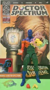 Marvel Legends DOCTOR SPECTRUM - SQUADRON SUPREME HEROES REBORN 2-PK + MAX COMIC - Picture 1 of 9