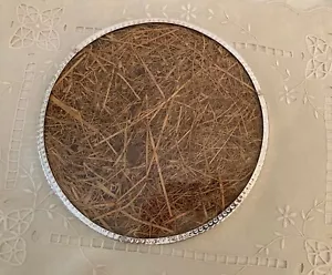 CHRISTIAN DIOR : Plateau métal argenté/ Plexiglas/ Herbes Ligne Ecologie logo - Imagen 1 de 12