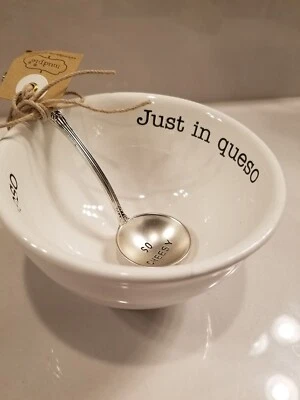 NEW Mud Pie "Just in Queso" Dip Bowl and Ladle Set 3E - Image 1 of 4