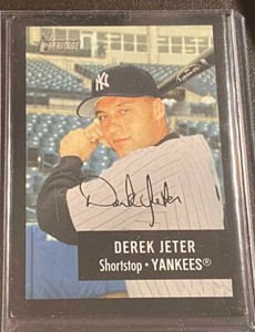 2003 Bowman Heritage Facsimile Signature #95 Derek Jeter- Yankees- Free Shipping