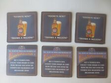 6 x TOOHEYS NEW  Brewery,/ MELBOURNE CUP  2001 Issued  BEER COASTERS 